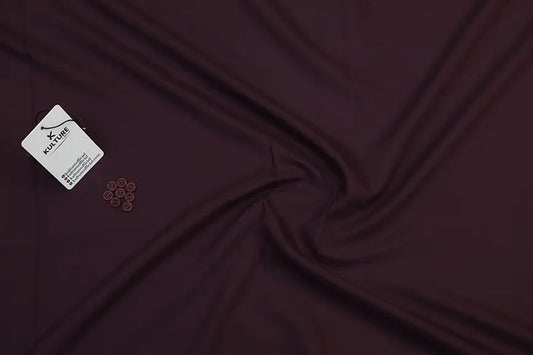 Wash & Wear for Men Fabric Aubergine Wine (All Season)